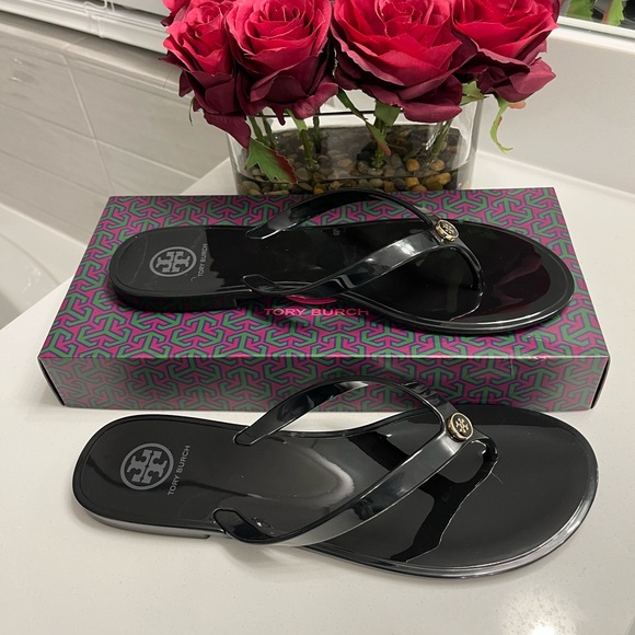 Tory Burch Studded Jelly Sandals - Picture 2 of 5